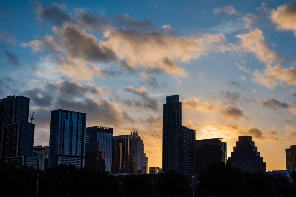 Austin, Texas Skyline at Sunrise