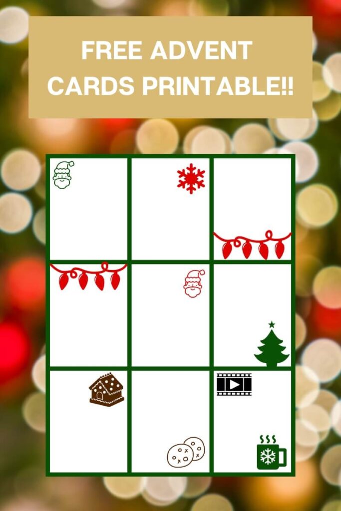 Free and Printable Advent Cards