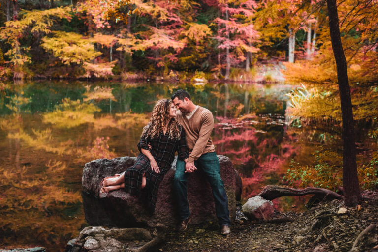Engagement Photos at Red Bud Isle in Austin