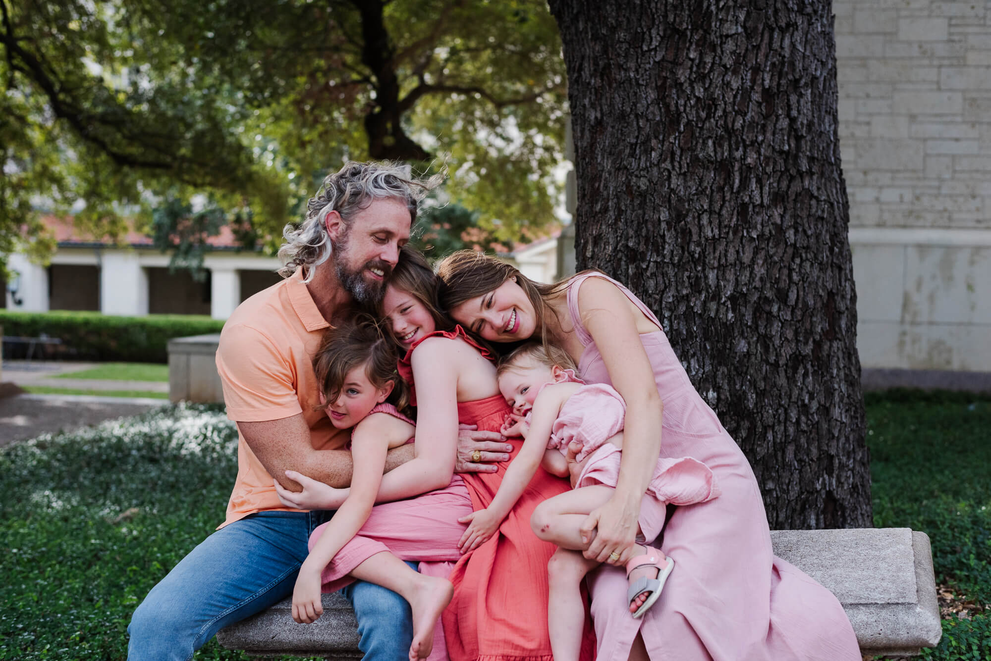 family portraits at the university of texas where the husband and wife originally met