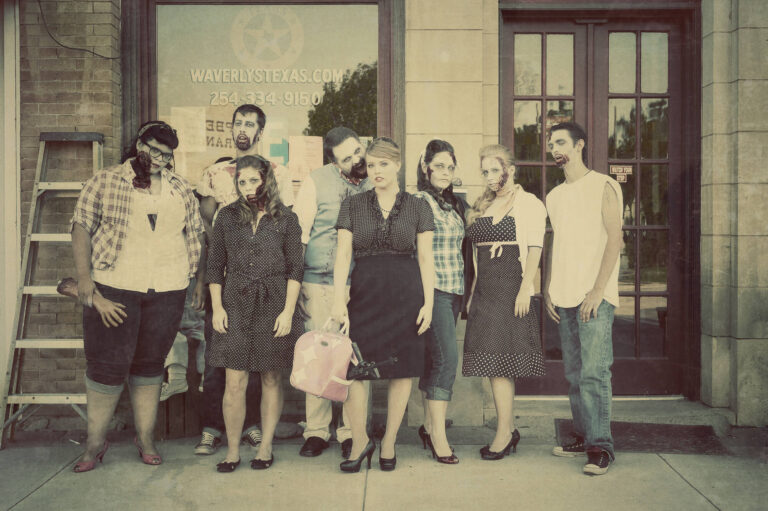 Zombie Apocalypse Friend Group Halloween Photoshoot