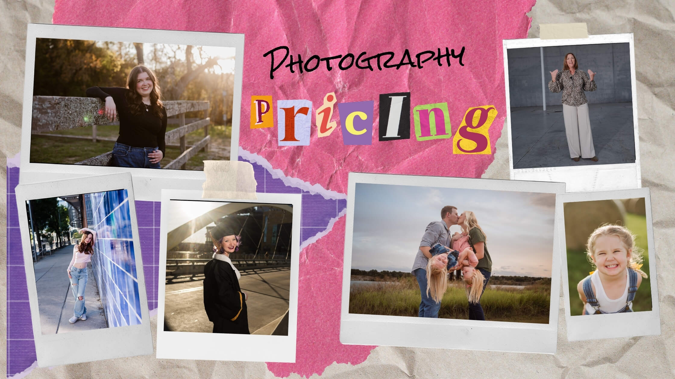 Photography pricing for high school seniors, families, and brands in austin texas