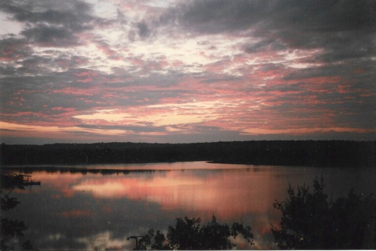 view from our lake house window