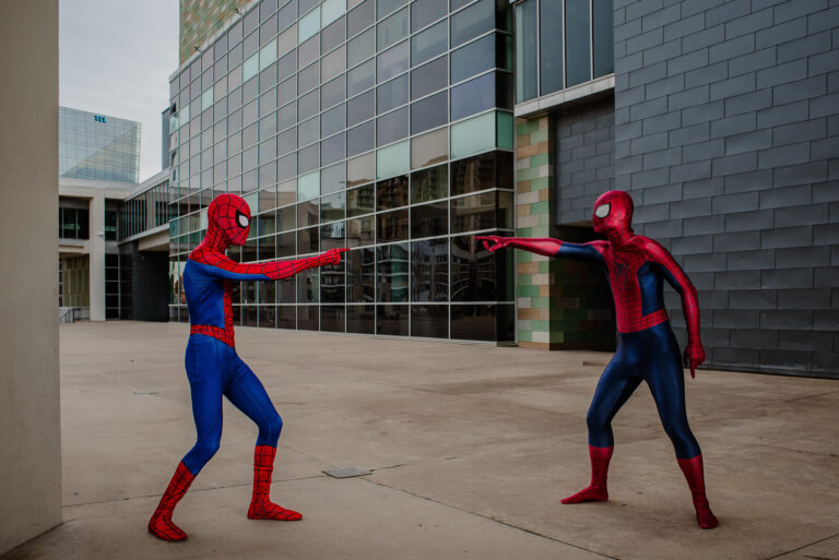 Photographing SpiderMan for Wish Upon a Star’s Brand Photoshoot